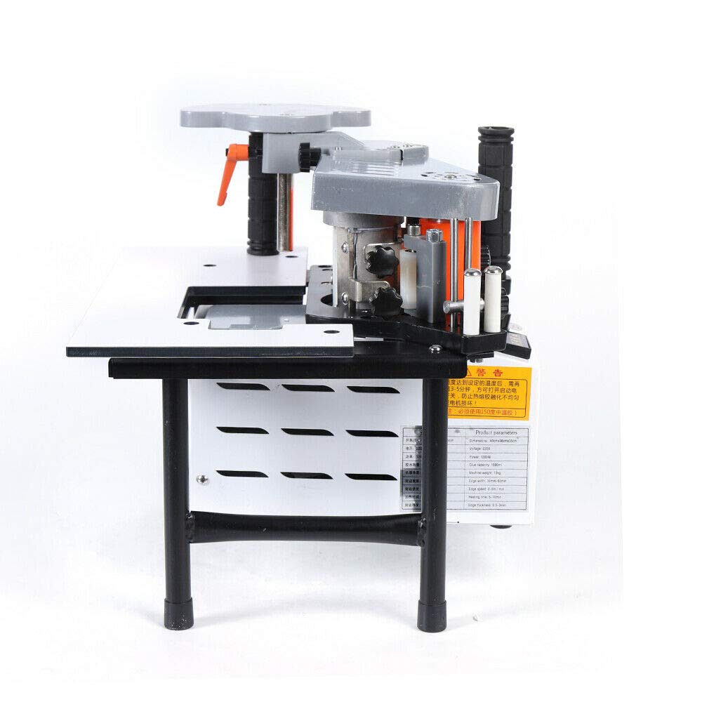 Multi-function Woodworking Edge Banding Machine Portable Edge Bander - Desktop Wood Board Edge Glue Banding Machine, Self-adhesive Flexible Bander Machine 110V - WoodArtSupply