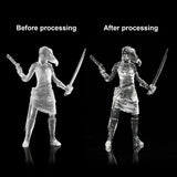 NextShapes Clear Pro 3D Printer Resin, Glass-Like Ultra High Transparency, Non-Yellowing & Non-Brittle, High Precision 405nm UV Curing Resin for LCD/DLP 3D Printing (Clear, 500g) NextShapes