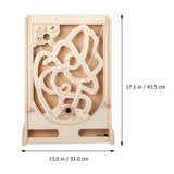 FOYTOKI Pinball Game Wooden Board Games Children Labyrinth Game Maze Puzzle Toys Interactive Maze Beads Game Wooden Maze Ball Game Toy for Kids Labyrinth Plaything Pirate Jigsaw Puzzle 3D FOYTOKI