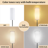 PARTPHONER Floor Lamp for Living Room, Modern Standing Lamps with Lampshade, Minimalist Tall Lamp with Foot Switch for Living Room, Bedroom, Kids Room, Office(Bulb Not Included) PARTPHONER