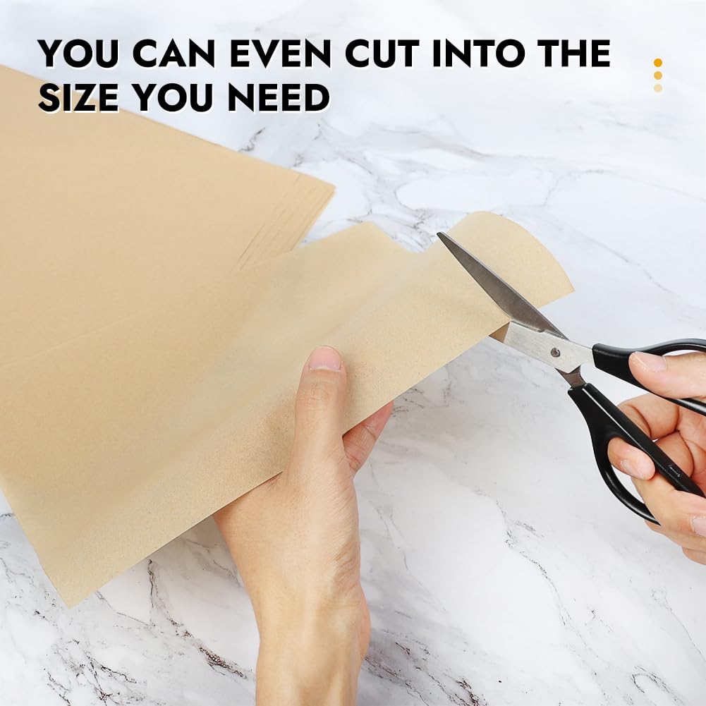 BYKITCHEN 11 x 9in Air Fryer Parchment Paper Sheet Liners Compatible with Breville Smart Oven Air Fryer Pro BOV900BSS/ Cuisinart Air Fryer Toaster Oven, Airfryer Toaster Oven Combo Accessories(120pcs) BYKITCHEN