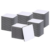 Homaisson 100 Pcs Sublimation Blank Cup Coasters Bulk, 4 x 4 Inches Square Blank Cup Mats Sublimation Transfer Heat Press Printing Coaster for DIY Crafts Homaisson