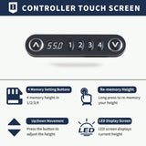 HEONAM Electric Standing Desk with Drawer, 63x30 Inches Height Adjustable Sit Stand Up Desk with Storage Shelf, Home Office Desk Computer Workstation with White Pearwood Top/White Frame HEONAM