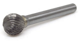 Benchmark Abrasives Ball Shape Premium Double Cut Tungsten Carbide Burr for Metal Wood Welding Deburring Sculpting High-Speed Die Grinders enclosed in Plastic Capsule 1/4" Shank (SD-5) Benchmark Abrasives
