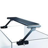 Aquarium Light Riser 0-6.5 Inch High Adjustment Fish Tank LED Aquarium Light Stand Support Width <=4.9 Inches Rust -Proof Metal Material, 12 Kg of Carrying Capacity DONGWUZHIDAO