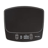 Taylor Waterproof Digital Kitchen Scale, 11 pounds, Black Taylor