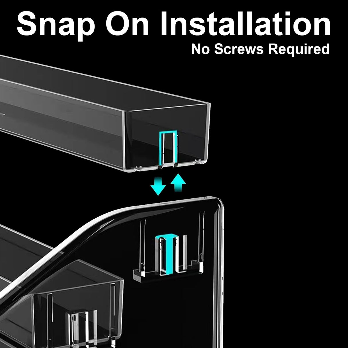 UpChoNice 7-Layer Clear Paint Organizer & Brush Holder, Snap-On Design Miniature Multi-Layer Storage Rack for Model Paints, Alcohol Inks, Nail Polish & Craft Supplies, Easy Assembly UpChoNice