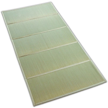 BJDesign Japanese Tatami Mat (Igusa Mattress), Foldable, Rush Grass, Floor Sleeping Japanese Futon Mattress Meditation Yoga Zen (Twin XL) BJDesign