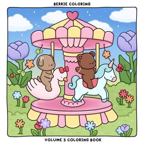 Berrie Coloring Volume 3: Cute and Cozy Coloring Book for Adults & Kids Featuring Easy to Color Animal Illustrations and Adorable Scenes (Cute & Cozy Coloring Books) WoodArtSupply