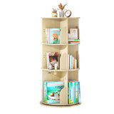 BIERUM Rotating Bookshelf Tower for Kids, 360° Display 3 Tier Spinning Bookshelf Storage Round Carousel, Small Rotating Bookcase, Revolving Bookshelf for Kids Room, Bedroom, Living Room BIERUM