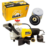 QuickT SPW702A Concrete Countertop Wet Polisher Variable Speed Grinder Sander Granite Stone Polisher Polishing Fabrication Tools Kit - 4" Diamond Polishing Pads for Concrete Granite Marble Tile Polish QuickZ