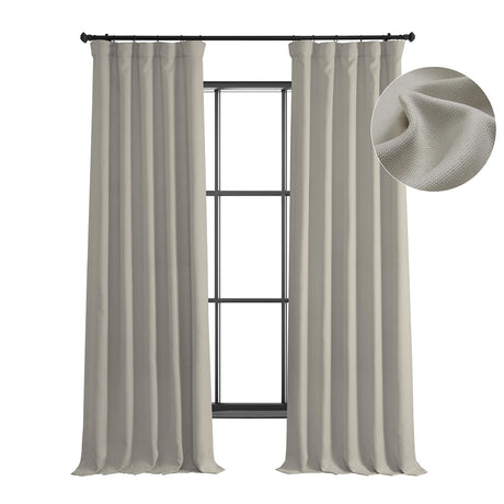 HPD Half Price Drapes Faux Linen Textured Room Darkening Curtains for Bedroom 108 Inches Long (1 Panel), 50W X 108L Curtains for Living Room Home Decor, Birch HPD Half Price Drapes