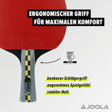 JOOLA Carbon Pro Professional Ping Pong Paddle - Racket with Carbonwood Technology & Red/Black JOOLA 4 You Rubber - Table Tennis Racket Designed for Speed JOOLA