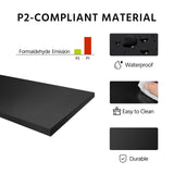 Yaheetech Bedside Table Set of 2, Nightstand with 3 Drawer and Solid Wood Legs, Accent Night Stand with Storage Cabinet for Bedroom Home Office, 16″ L × 16″ W × 24″ H, Black Yaheetech