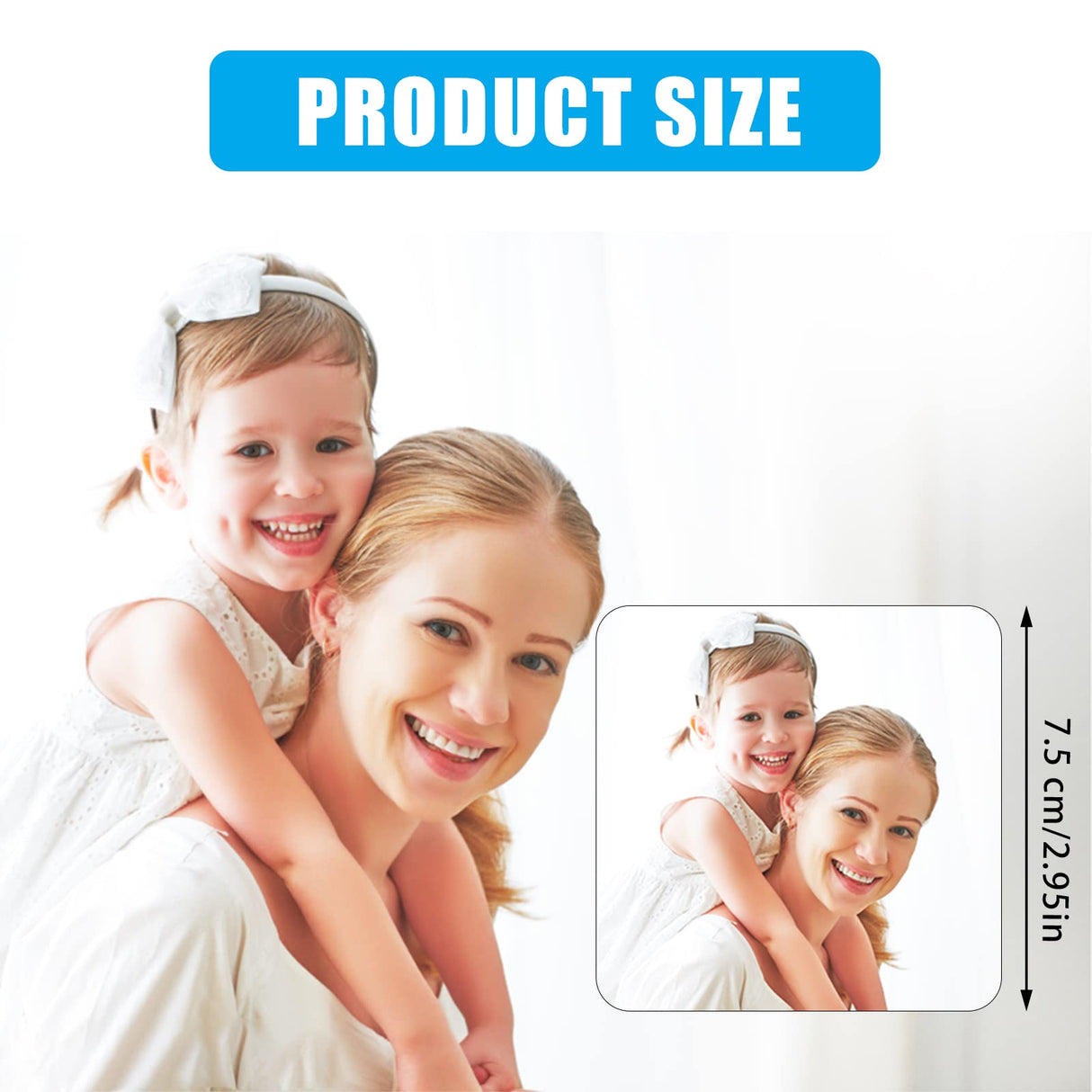 ICOSHOW Sublimation Magnet Blanks 3x3 inch, Sublimation Blank Products, 20Pcs Personalized Sublimation Fridge Refrigerator Magnets for Home Kitchen Office Decorative (Square) ICOSHOW