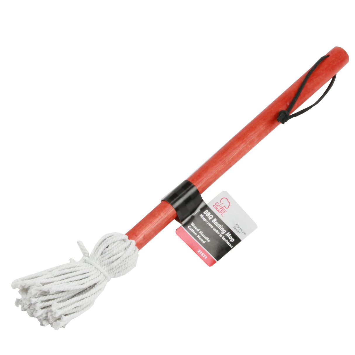 Chef Craft Select BBQ Basting Mop, 15 inches in length, Red/White Chef Craft