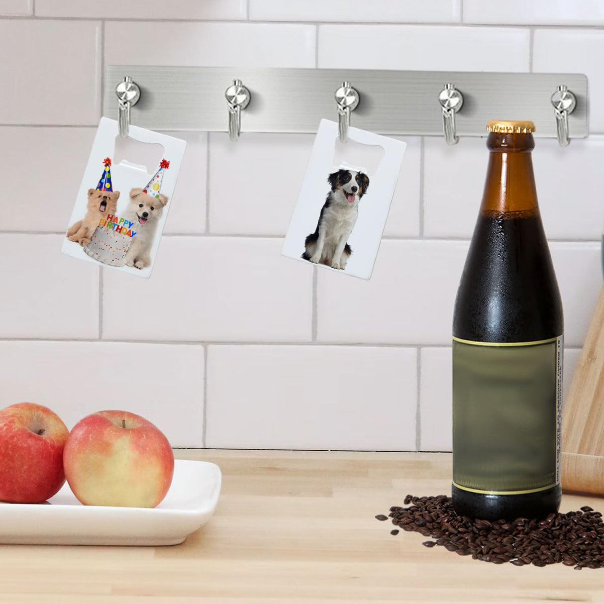 24 Pieces Sublimation Bottle Opener Blanks Credit Card Bottle Opener Metal Stainless Steel Wallet Beer Opener for Kitchen or Restaurant Personalized Sublimation Blank Products, White 2.09 x 3.35 Inch YOUKE OLA