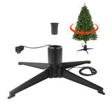 Stright 360-Degree Rotating Christmas Tree Stand, Adjustable Revolving Base for Tree Up to 7.5FT, Spinning Christmas Tree Stand with 2 Settings Trunk Diameter and One Built-in Electrical Outlet Stright