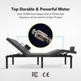 FLEXISPOT S6 Adjustable Bed Frame Base Split King, Quick Assembly, Massage, Zero Clearance, Whisper Quiet Durable Motor, Zero Gravity, Mattress Holder, Anti-Snore, Wireless. FLEXISPOT