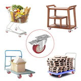 4 inch Heavy Duty Casters Load 1800lbs,Lockable Bearing Caster Wheels with Brakes,Swivel Casters for Furniture and Workbench，Set of 4 (Free Screws) Moogiitools