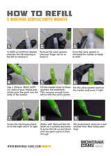 Montana Cans 15mm Acrylic Paint Marker, Black Montana Cans