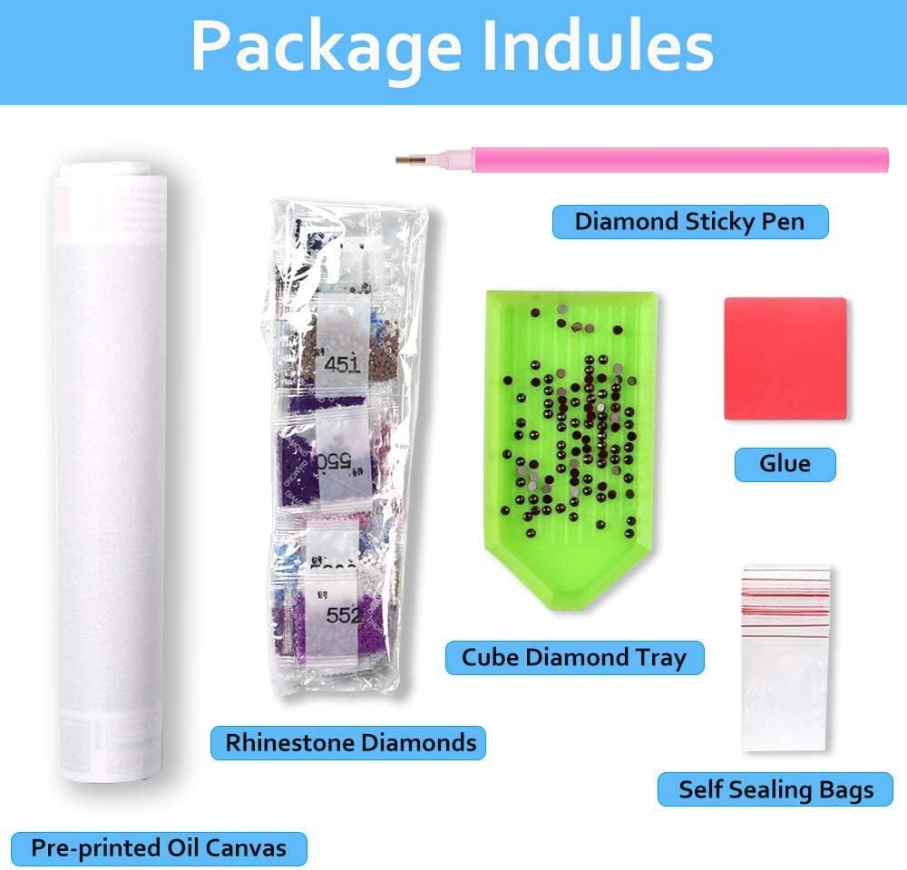 Flower Diamond Art Kits for Adults,5D Mandala Diamond Art for Beginners,DIY Diamond Painting Kit,Home Wall Decor Diamond Painting (11.8x11.8 Inch) ﻿ YULIDECO