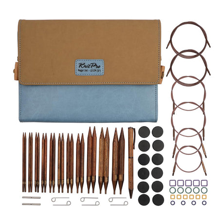 KnitPro Ginger Regal Interchangeable Needle Set 5" (13cm) | 11 US Sizes (4 to 17) KnitPro