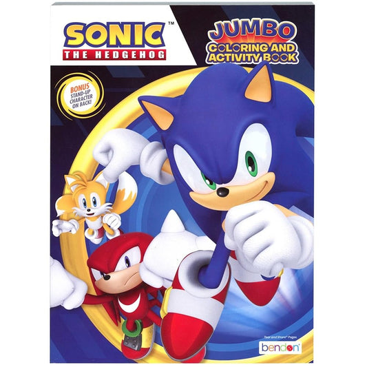 Sonic Coloring Book for Kids, 80 Detailed Pages, The Hedgehog Video Game Characters