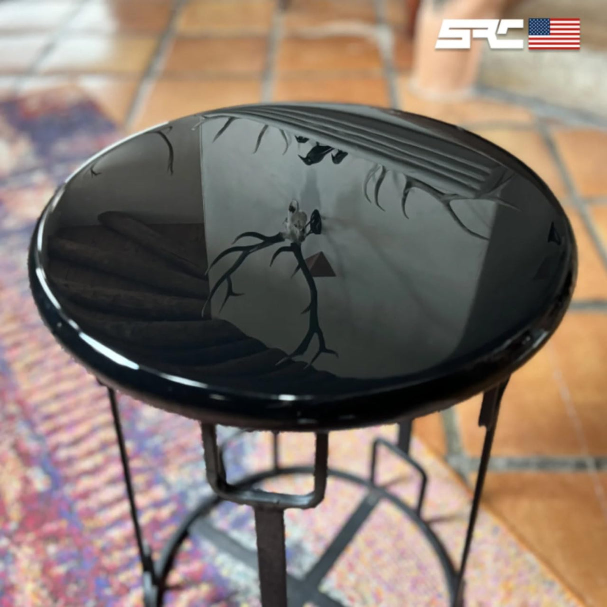 Black Epoxy Resin (32 Ounce), High-Gloss Pure Black Resin Epoxy | No Black Epoxy Dye, Black Resin Pigment, or Black Mica Powder Needed |for DIY Bubble-Free Epoxy Tabletops, Resin Art, Jewelry Making SPRESIN