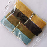 Chenkou Craft Solid Organza Ribbon Assorted 24 Yards Craft Bow Party Decoration Packing Ribbons (Mix, 3/8"(10mm)) Chenkou Craft