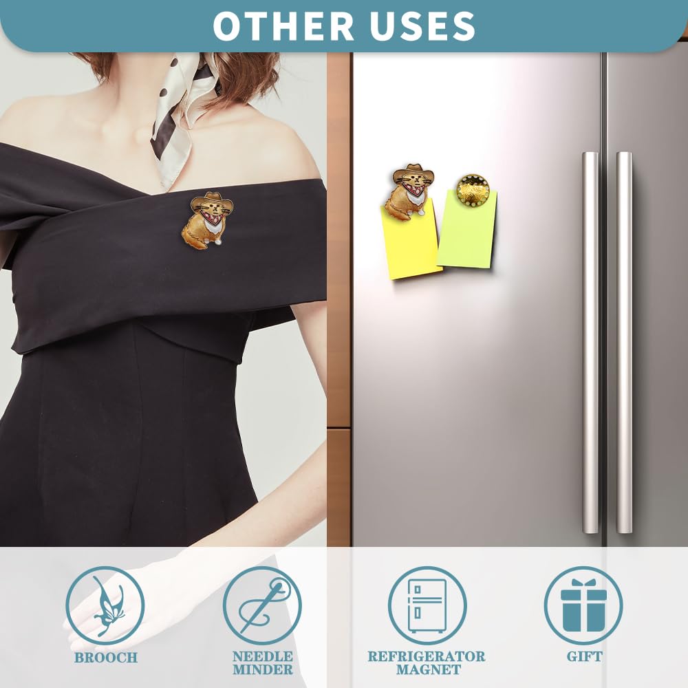 Magnetic Needle Minder Magnet Embroidery Accessories and Supplies Embroidery Needle Holder Cross Stitch Holder Needlework Supplies (Gafieldcat) seminhoof