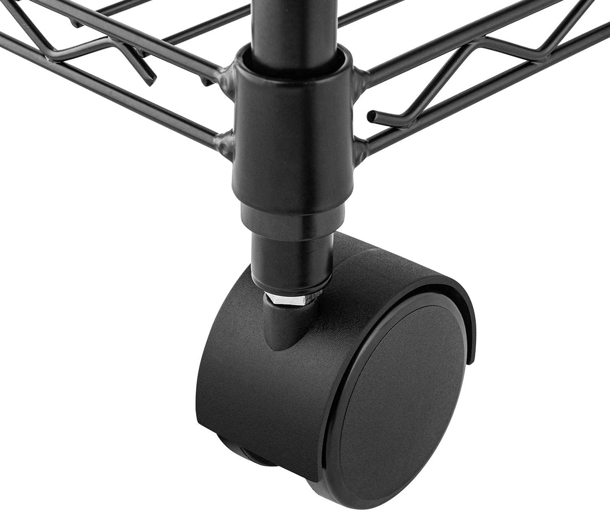 Simple Deluxe Heavy Duty 4-Tier Storage Shelving Unit, 35.83" W x 13.98" D x 55.91" H, 1000 Lbs Loading Capacity, Black Simple Deluxe