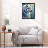 Natuyalo Paint by Numbers for Adults - Wolf Paint by Number Kits on Canvas without Frame, Animals DIY Acrylic Painting for Ideal Gift Home Wall Decor 16x20 Inch Natuyalo