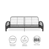 DHP Aiden Futon Frame, Gray DHP