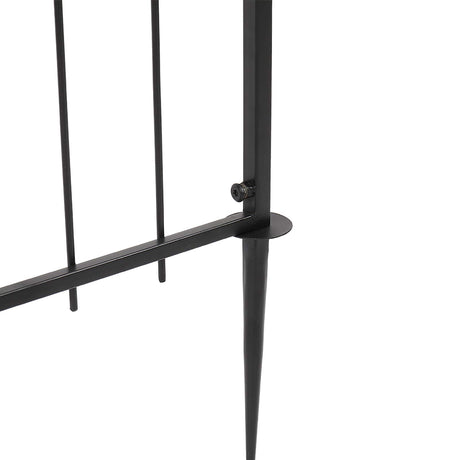 VINGLI Garden Arbor, Arch Archway for Wedding Ceremony Party, Steel Garden Trellis for Plant Climbing, Christmas Garden Decorations Pergola for Garden, Backyard, Lawn (Black) VINGLI
