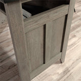 Sauder August Hill L-Shaped Home Office Desk, L: 59.06" x W: 58.74" x H: 29.25", Mystic Oak finish Sauder