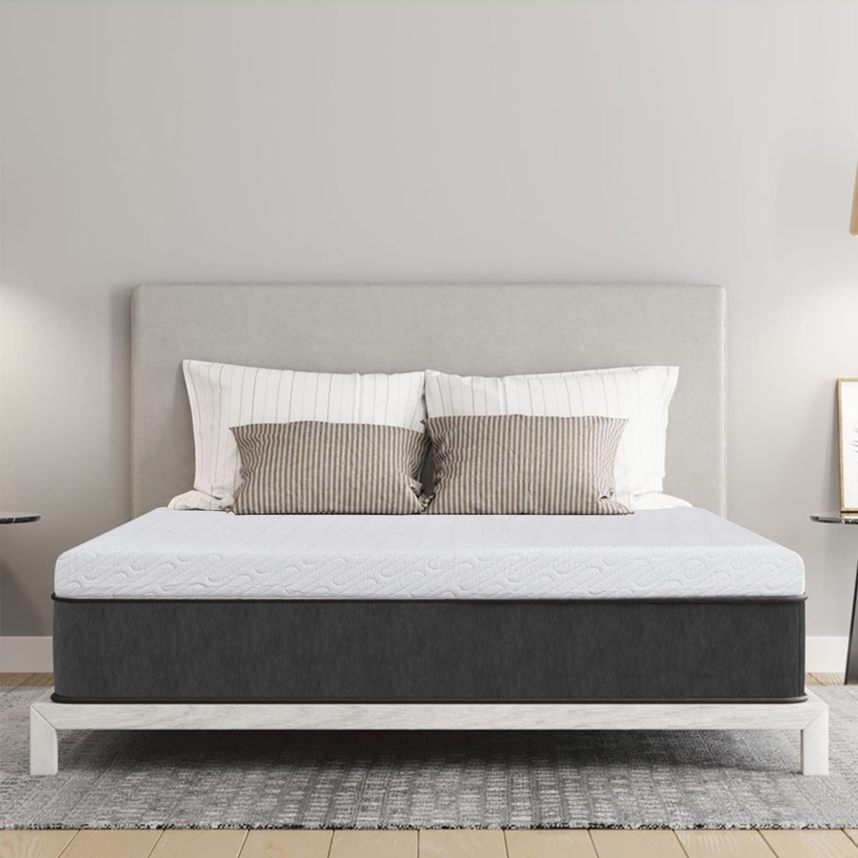 3 Inch Gel Memory Foam Mattress Topper Queen Size High Density Cooling Pad Pressure Relief Bed Topper (with Removable & Washable Bamboo Cover) VALUXE