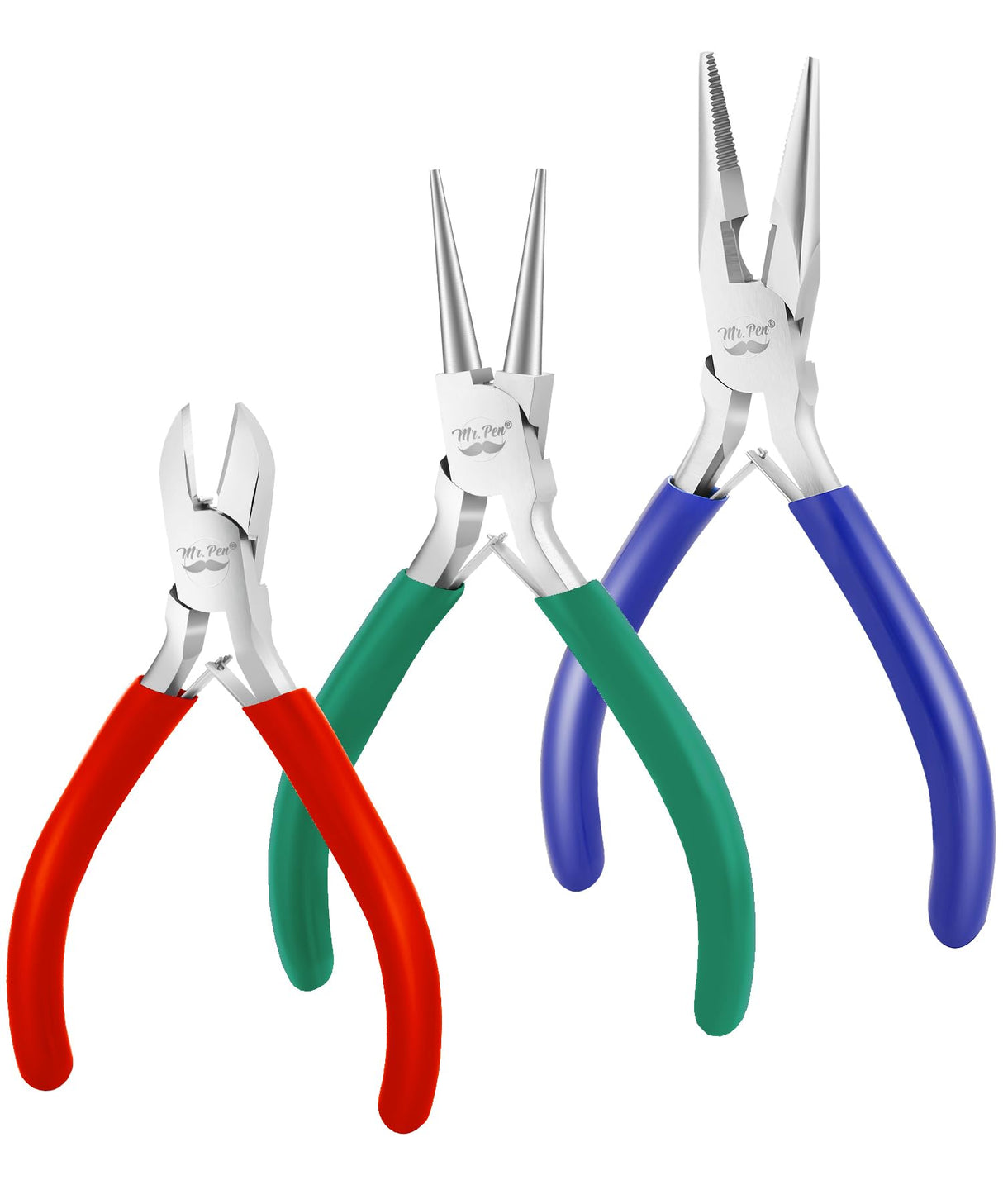 Mr. Pen- Jewelry Pliers Kit, 3 Pack Mini Chain Nose Pliers Wire Cutters for Jewelry Craft & Earring Making Mr. Pen