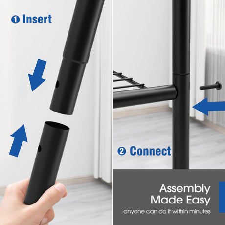 Storage Shelves 4-Shelf Shelving Metal Storage Rack Adjustable Heavy Duty Shelves, 22" L×12" W×42" H,1000 lb Capacity for Pantry, Office, Closet and Garage Shelves，Black Generic