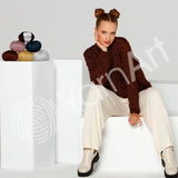 YARNART Manhattan - Glittery Knitting Yarn, Sparkle Yarn, Shiny Metallic Yarn, Wool Yarn, Acrylic Yarn, Fantasy Yarn, 1.76 Oz, 218.72 Yds (902) YarnArt