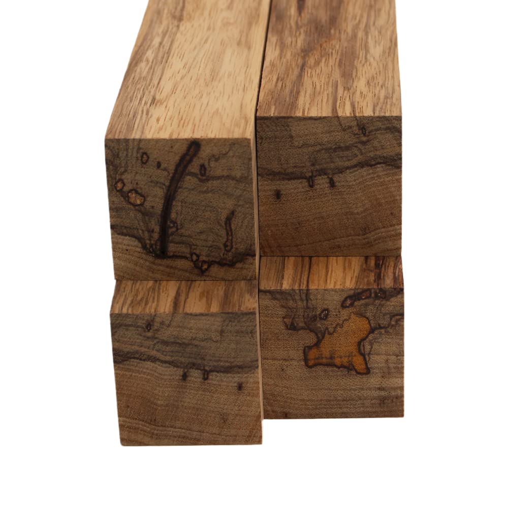 Barrington Hardwoods Black Limba Lumber Square Turning Blanks - 2" x 2" (4pcs) (2" x 2" x 8") Barrington Hardwoods
