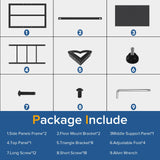 TOCRETOARE Fish Tank Stand 40 Gallon, Metal Aquarium Stand 36.5" L x 18.5" W*29.5”H, Double-Layer Storage Design, Suitable for Home and Office Use, 660LBS Capacity, Black (Tank not Included) TOCRETOARE