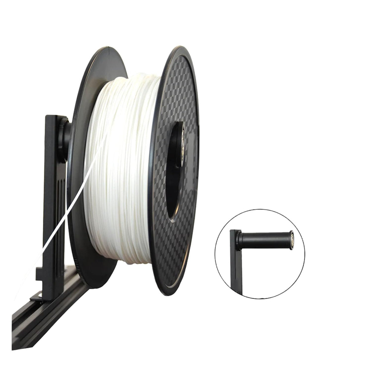 HysiPrui Filament Holder Kobra 2 Max 2 Neo accessories for Universal Filament for PLA/ABS/Nylon/Wood/TPU, Metal Durable 3D Printer for Anycubic Kobra 2/Kobra 2 Neo/Kobra 2 Pro/Kobra 2 Plus/Kobra 2 Max HysiPrui