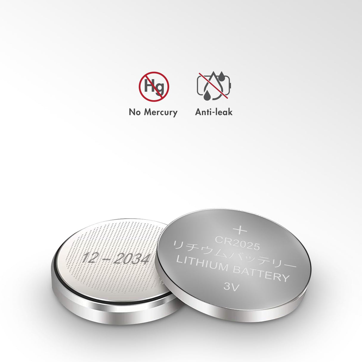 Tenergy CR2025 3V Lithium Button Coin Cell Batteries, Ideal for Key Fob Battery cr2025, Watches, Calculators, Thermometers, Glucometers, and More, 10 Pack Tenergy