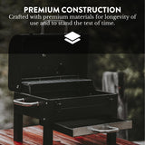 GasOne Portable Charcoal Grill – 18-inch Tabletop Charcoal Grill with Side Handles and Lid – Compact BBQ Charcoal Grill for Picnic, Tailgate, Travel – 2-Tiered Outdoor Charcoal Grill Gas One