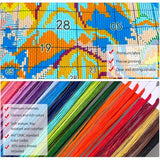 Zhenqing 11 Count Stamped Cross Stitch Kits for Adults Beginners, Hand Embroidery Christmas Ornaments kit with Instructions Embroidery Hoops,Christmas Stocking-Four-Piece Set(68446)