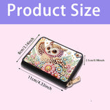 JZHYOAN Diamond Art Card Holder Wallet, DIY Special Pattern Credit Card Holder Zipper Business Small Wallet Coin Purse Keychain for Adults Woman Man Woodpecker JZHYOAN