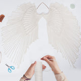 INFUNLY Macrame Angel Wings Kit - DIY Angel Wings Woven Wall Hanging for Christmas, Birthday with Instructions INFUNLY