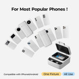 HTVRONT Phone Case Heat Press Machine- Vacuum Heat Press Machine for Phone Cases- Sublimation Press for Custom Phone Case, Badges, Coasters, Includes Film & Fixture (Compatible with iPhone & Android) HTVRONT