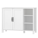 Hzuaneri Bathroom Storage Cabinet, Freestanding Floor Cabinet with Doors and Shelves, Bathroom Storage Unit, Kitchen Cupboard with Open Compartments for Bathroom, Entryway, Modern SC12213X Hzuaneri